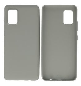BAOHU BackCover Hoesje Color Telefoonhoesje Samsung Galaxy A31 Grijs