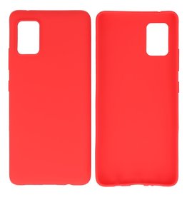 BAOHU BackCover Hoesje Color Telefoonhoesje Samsung Galaxy A41 Rood