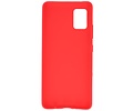 BackCover Hoesje Color Telefoonhoesje voor Samsung Galaxy A41 Rood