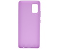 BAOHU Hoesje Geschikt voor de Samsung Galaxy A41 - Backcover Color Telefoonhoesje - Paars