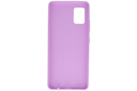 BackCover Hoesje Color Telefoonhoesje voor Samsung Galaxy A41 Paars