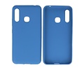BAOHU Hoesje Geschikt voor de Samsung Galaxy A70e - Backcover Color Telefoonhoesje - Navy