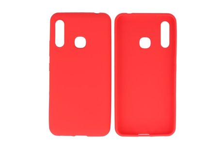 BackCover Hoesje Color Telefoonhoesje voor Samsung Galaxy A70e Rood