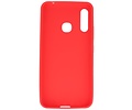 BAOHU Hoesje Geschikt voor de Samsung Galaxy A70e - Backcover Color Telefoonhoesje - Rood