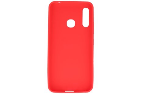 BackCover Hoesje Color Telefoonhoesje voor Samsung Galaxy A70e Rood