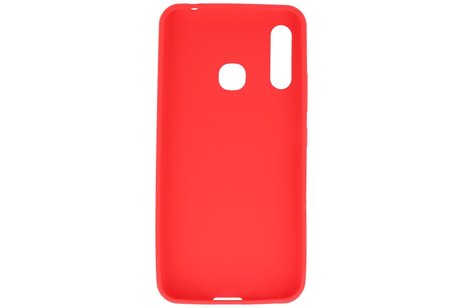 BAOHU Hoesje Geschikt voor de Samsung Galaxy A70e - Backcover Color Telefoonhoesje - Rood