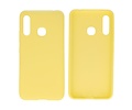 BAOHU Hoesje Geschikt voor de Samsung Galaxy A70e - Backcover Color Telefoonhoesje - Geel
