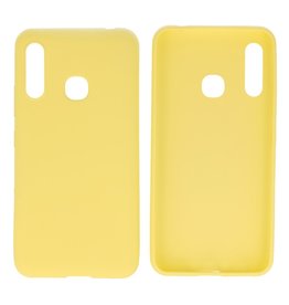 BAOHU BackCover Hoesje Color Telefoonhoesje Samsung Galaxy A70e Geel