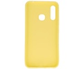 BAOHU Hoesje Geschikt voor de Samsung Galaxy A70e - Backcover Color Telefoonhoesje - Geel