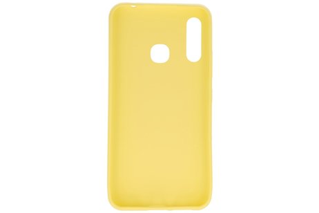BackCover Hoesje Color Telefoonhoesje voor Samsung Galaxy A70e Geel