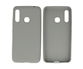 BAOHU Hoesje Geschikt voor de Samsung Galaxy A70e - Backcover Color Telefoonhoesje - Grijs
