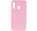 BAOHU Hoesje Geschikt voor de Samsung Galaxy A70e - Backcover Color Telefoonhoesje - Roze