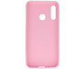 BAOHU Hoesje Geschikt voor de Samsung Galaxy A70e - Backcover Color Telefoonhoesje - Roze