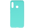 BAOHU Hoesje Geschikt voor de Samsung Galaxy A70e - Backcover Color Telefoonhoesje - Turquoise