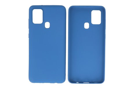 BackCover Hoesje Color Telefoonhoesje voor Samsung Galaxy A21s Navy