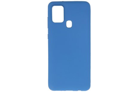 BackCover Hoesje Color Telefoonhoesje voor Samsung Galaxy A21s Navy