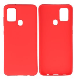 BAOHU BackCover Hoesje Color Telefoonhoesje Samsung Galaxy A21s Rood