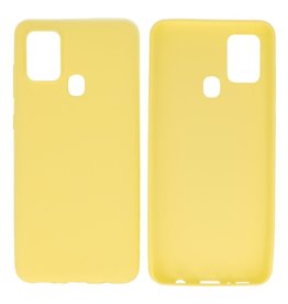 BAOHU BackCover Hoesje Color Telefoonhoesje  Samsung Galaxy A21s Geel