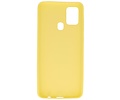BAOHU Hoesje Geschikt voor de Samsung Galaxy A21s - Backcover Color Telefoonhoesje - Geel