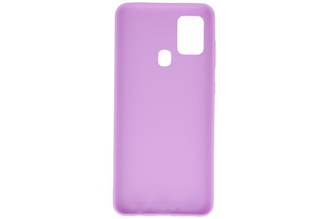 BackCover Hoesje Color Telefoonhoesje voor Samsung Galaxy A21s Paars