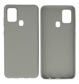 BAOHU BackCover Hoesje Color Telefoonhoesje Samsung Galaxy A21s Grijs
