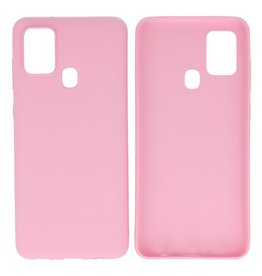 BAOHU BackCover Hoesje Color Telefoonhoesje Samsung Galaxy A21s Roze