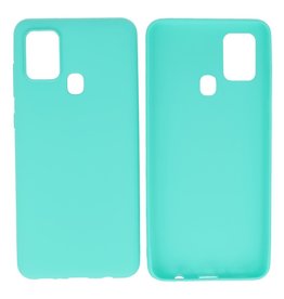 BAOHU BackCover Hoesje Color Telefoonhoesje Samsung Galaxy A21s Turquoise