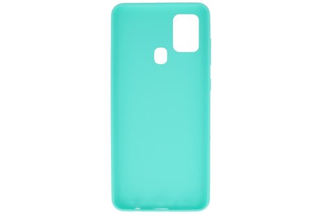 BackCover Hoesje Color Telefoonhoesje  voor Samsung Galaxy A21s Turquoise