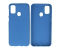 BAOHU Hoesje Geschikt voor de Samsung Galaxy M31 - Backcover Color Telefoonhoesje - Navy