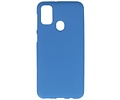 BAOHU Hoesje Geschikt voor de Samsung Galaxy M31 - Backcover Color Telefoonhoesje - Navy