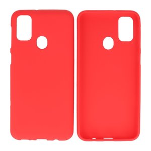 BAOHU Hoesje Geschikt voor de Samsung Galaxy M31 - Backcover Color Telefoonhoesje - Rood
