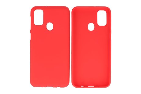 BackCover Hoesje Color Telefoonhoesje voor Samsung Galaxy M31 Rood