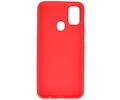 BackCover Hoesje Color Telefoonhoesje voor Samsung Galaxy M31 Rood