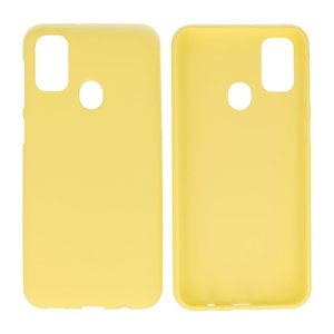 BackCover Hoesje Color Telefoonhoesje voor Samsung Galaxy M31 Geel