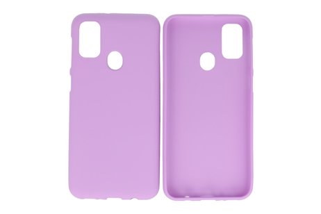 BackCover Hoesje Color Telefoonhoesje voor Samsung Galaxy M31 Paars