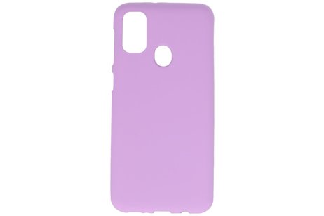 BAOHU Hoesje Geschikt voor de Samsung Galaxy M31 - Backcover Color Telefoonhoesje - Paars