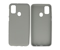 BackCover Hoesje Color Telefoonhoesje voor Samsung Galaxy M31 Grijs