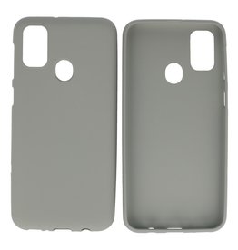 BAOHU BackCover Hoesje Color Telefoonhoesje Samsung Galaxy M31 Grijs