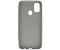 BAOHU Hoesje Geschikt voor de Samsung Galaxy M31 - Backcover Color Telefoonhoesje - Grijs