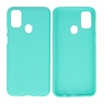 BAOHU BackCover Hoesje Color Telefoonhoesje Samsung Galaxy M31 Turquoise