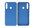 BAOHU Hoesje Geschikt voor de Huawei P40 Lite E - Backcover Color Telefoonhoesje - Navy