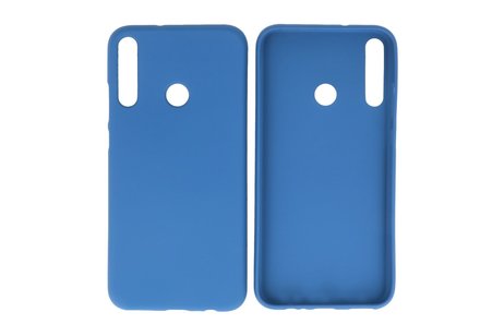 BAOHU Hoesje Geschikt voor de Huawei P40 Lite E - Backcover Color Telefoonhoesje - Navy