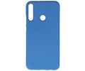 BAOHU Hoesje Geschikt voor de Huawei P40 Lite E - Backcover Color Telefoonhoesje - Navy