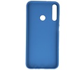 BAOHU Hoesje Geschikt voor de Huawei P40 Lite E - Backcover Color Telefoonhoesje - Navy