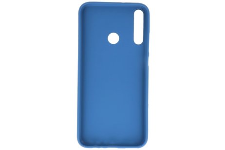 BAOHU Hoesje Geschikt voor de Huawei P40 Lite E - Backcover Color Telefoonhoesje - Navy
