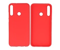 Hoesje Geschikt voor de Huawei P40 Lite E - Backcover Color Telefoonhoesje - Rood