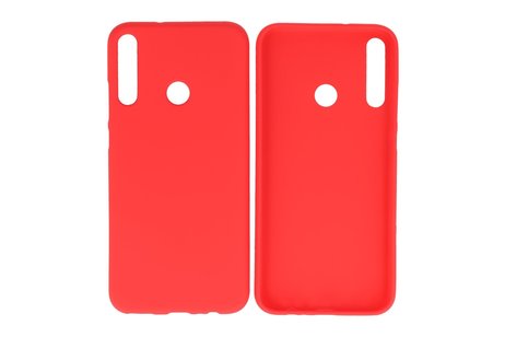 BAOHU Hoesje Geschikt voor de Huawei P40 Lite E - Backcover Color Telefoonhoesje - Rood