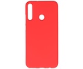 BAOHU Hoesje Geschikt voor de Huawei P40 Lite E - Backcover Color Telefoonhoesje - Rood