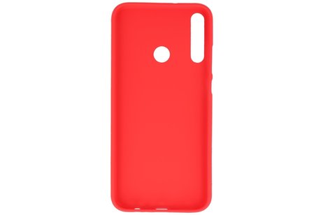 BAOHU Hoesje Geschikt voor de Huawei P40 Lite E - Backcover Color Telefoonhoesje - Rood