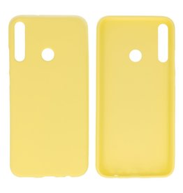BAOHU BackCover Hoesje Color Telefoonhoesje Huawei P40 Lite E - Geel